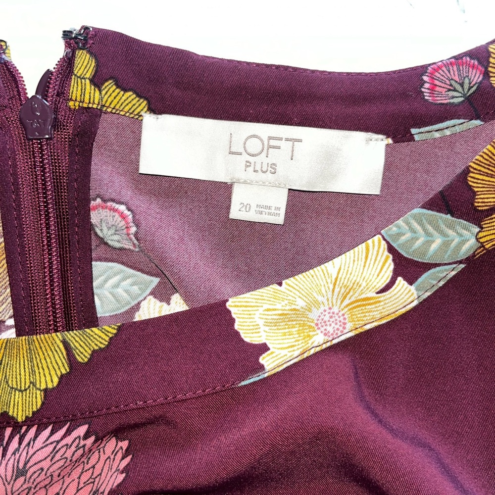 Ann Taylor loft shift floral dress 20 plus - Picture 2 of 3
